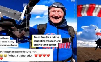 90-year-old man skydives90-year-old man skydives